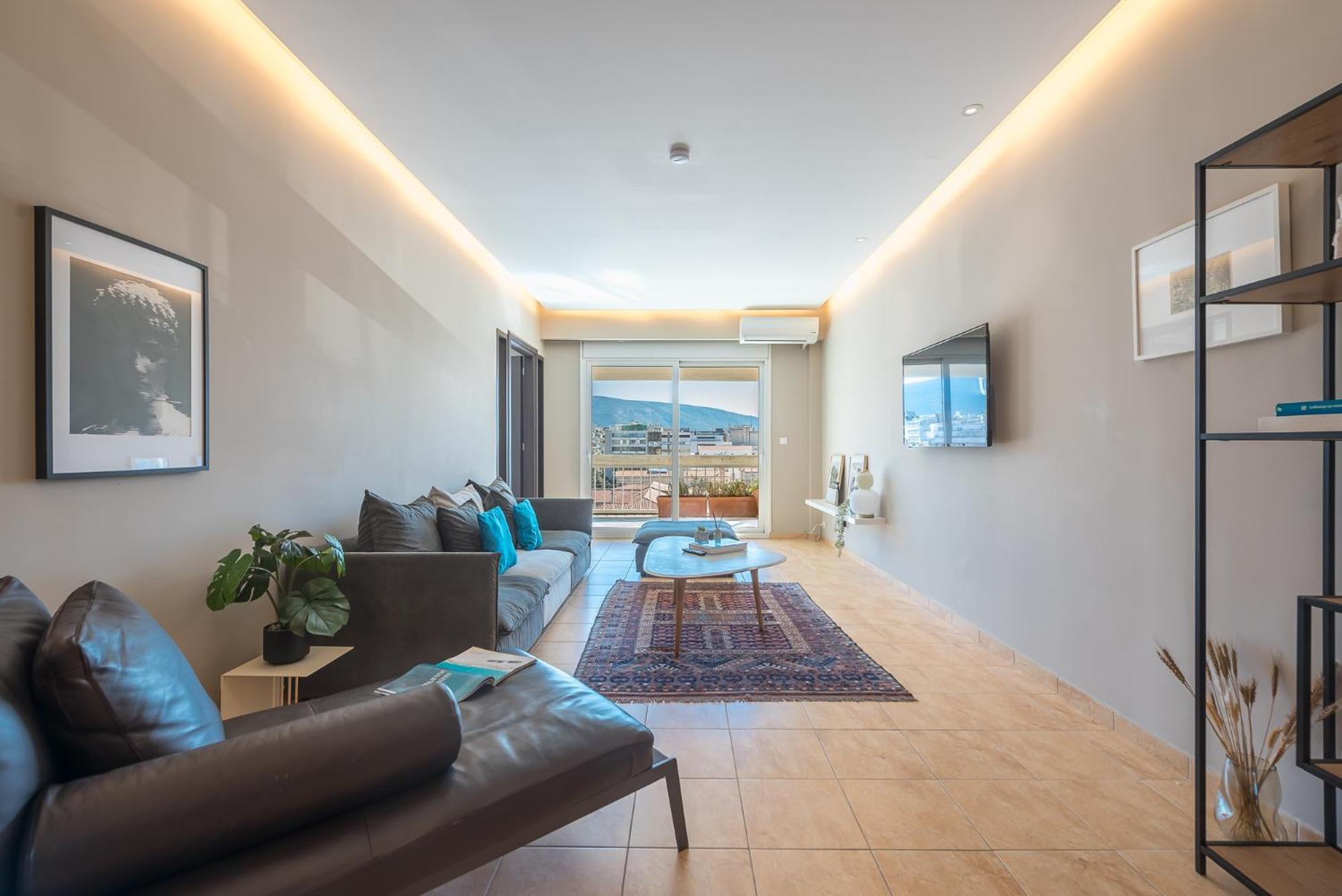 Artistic 2bdr Flat W Terrace & View In Centre * Athens